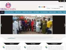 Tablet Screenshot of deltawomen.org